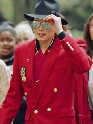 Michael Jackson Red Suiting Blazer