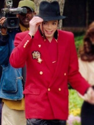 Michael Jackson Red Suiting Blazer