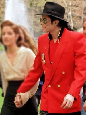Michael Jackson Red Suiting Blazer