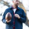 NYC 2026 Travis Kelce Blue Cotton Jacket