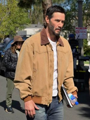 Outcome 2026 Keanu Reeves Brown Jacket