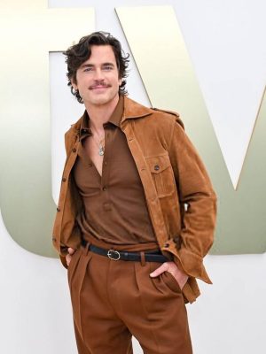Outcome 2026 Premiere Matt Bomer Suede Jacket