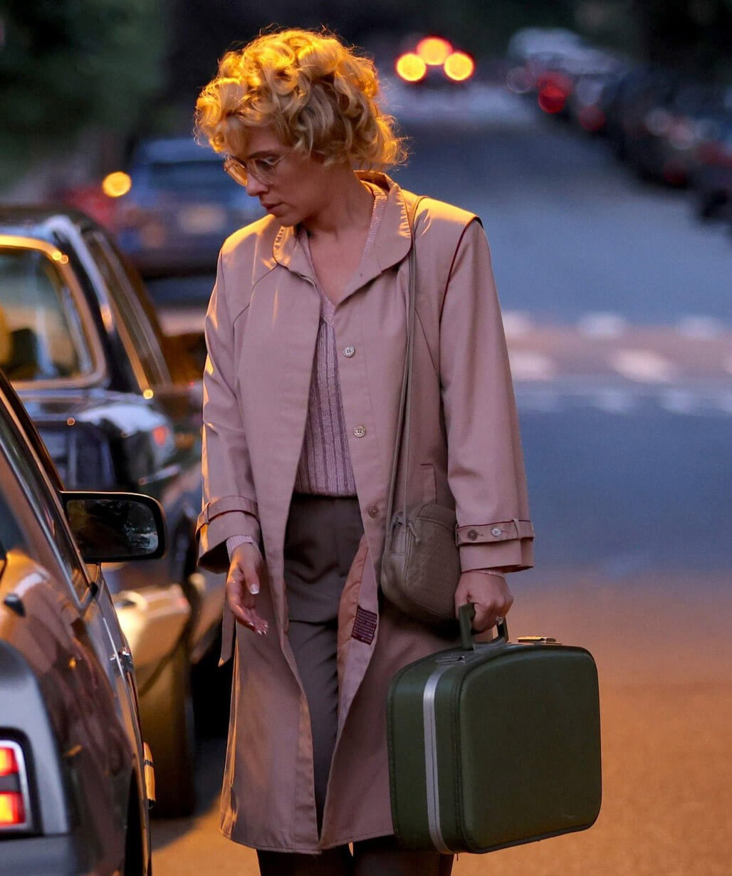 Paper Tiger 2026 Scarlett Johansson Beige Coat
