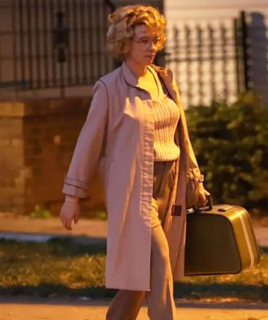 Paper Tiger 2026 Scarlett Johansson Beige Coat