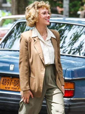Paper Tiger 2026 Scarlett Johansson Brown Blazer