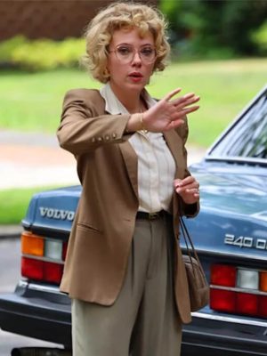 Paper Tiger 2026 Scarlett Johansson Brown Blazer