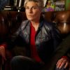 Riot Women 2025 Tamsin Greig Black Leather Jacket