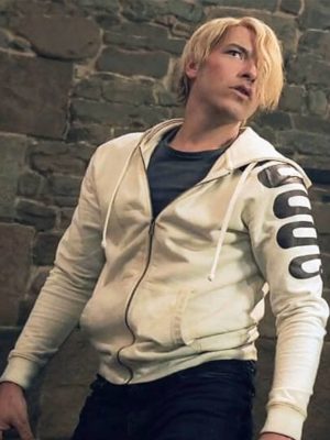 Taz Skylar One Piece S02 White Fleece Hooded Jacket