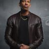 The Boys S04 Laz Alonso Maroon Leather Jacket