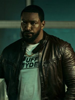 The Boys S04 Laz Alonso Maroon Leather Jacket