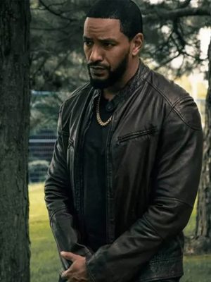 The Boys S04 Laz Alonso Maroon Leather Jacket