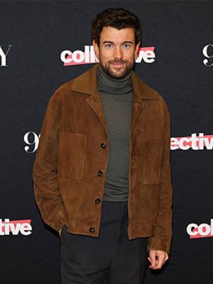 The Burbs 2026 Jack Whitehall Brown Suede Jacket