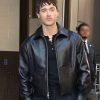Tom Blyth Good Morning America 2026 Leather Jacket