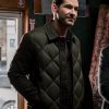Tom Ellis CIA 2026 Colin Glass Green Quilted Jacket