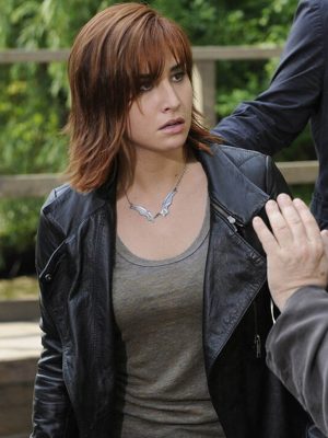 Warehouse 13 S04 Allison Scagliotti Leather Coat