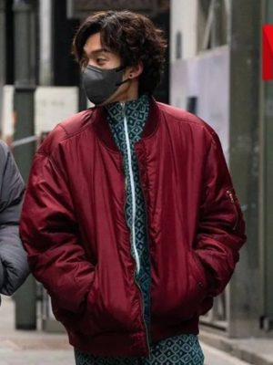 Woo-jin Bloodhounds S01 Red Bomber Jacket