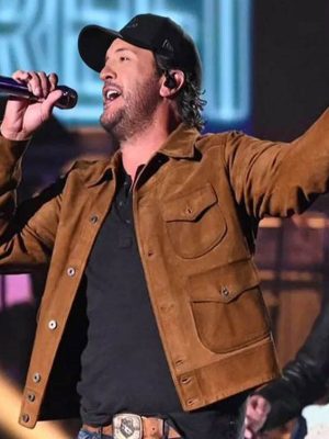 American Idol 2026 Luke Bryan Suede Jacket