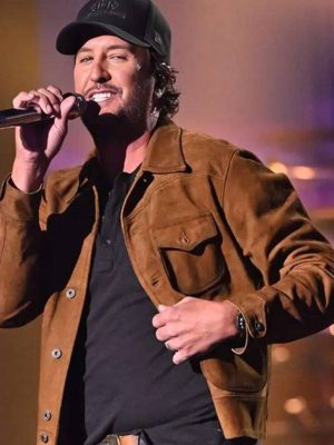 American Idol 2026 Luke Bryan Suede Jacket