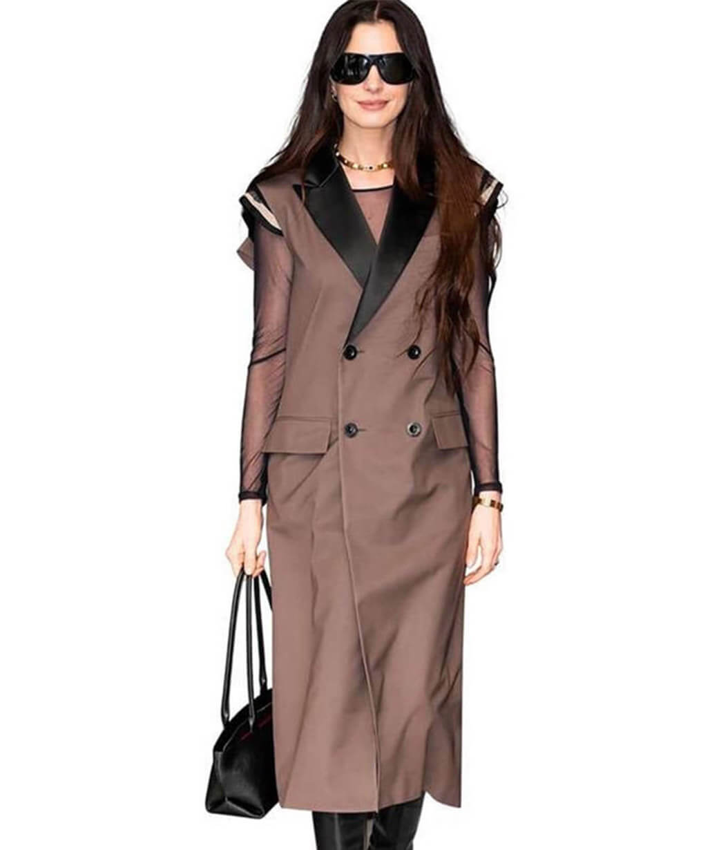Anne Hathaway The Devil Wears Prada 2 Long Coat