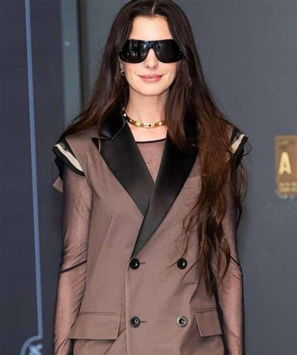 Anne Hathaway The Devil Wears Prada 2 Long Coat
