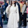 Anne Hathaway The Devil Wears Prada 2 White Wool Coat