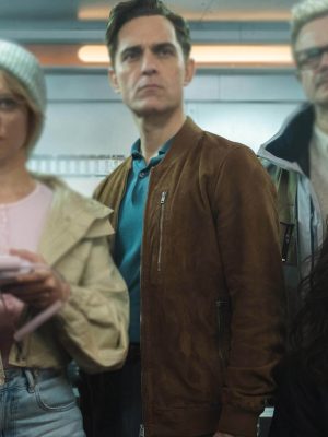 Berlin S02 Pedro Alonso Brown Bomber Jacket