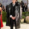 Bill Skarsgård Met Gala 2026 Black Leather Coat