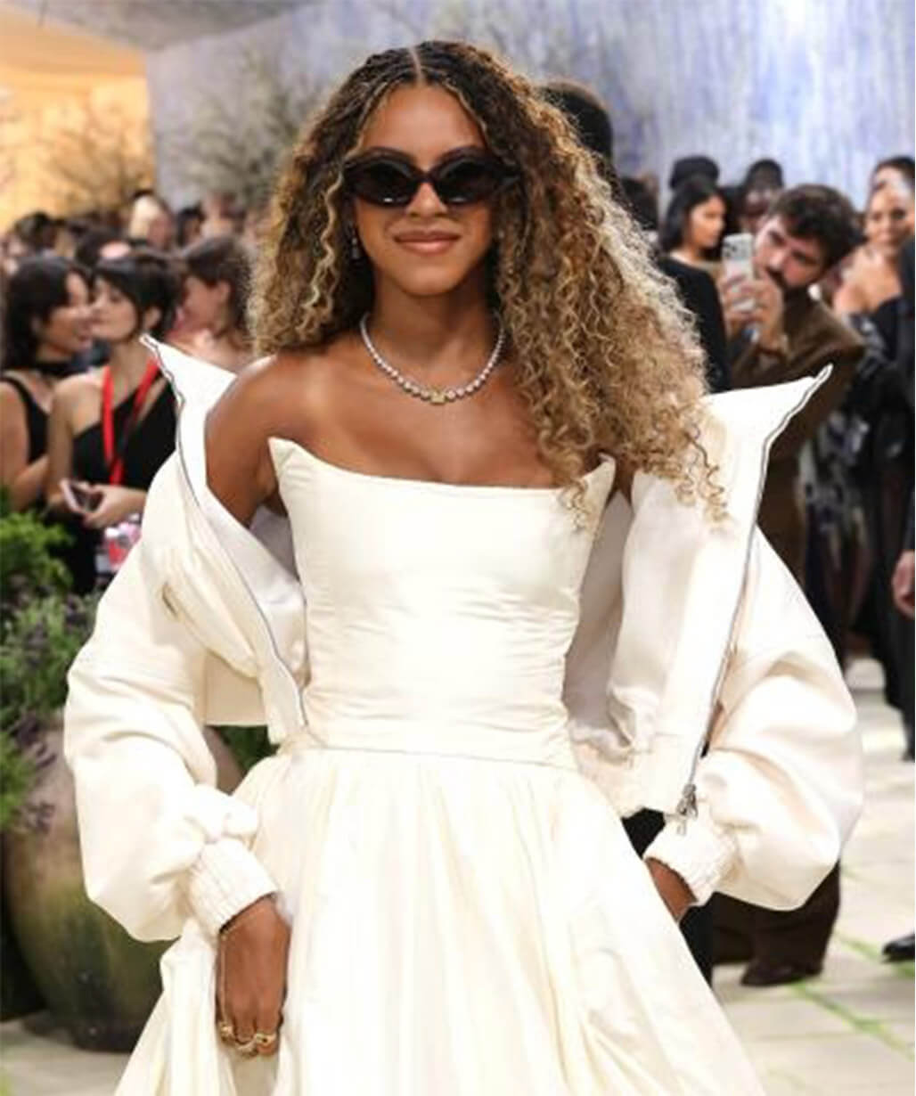 Blue Ivy Carter Met Gala 2026 White Bomber Jacket