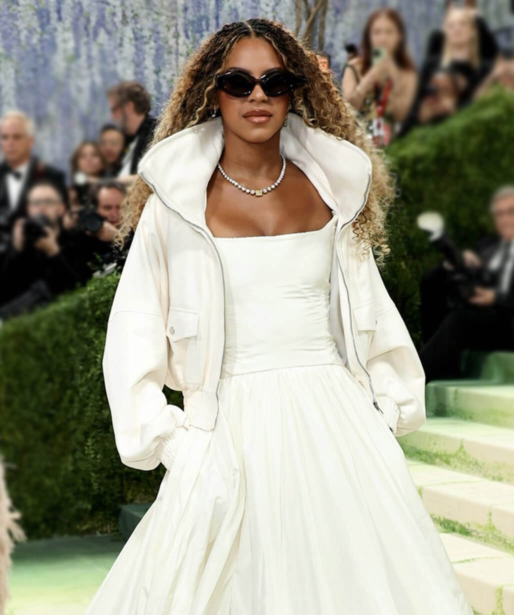 Blue Ivy Carter Met Gala 2026 White Bomber Jacket
