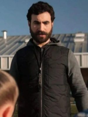Brett Goldstein Ted Lasso S02 Black Quilted Vest