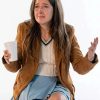 Cailee Spaeny Beef 2026 Brown Jacket