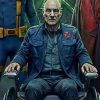 Charles Xavier Avengers: Doomsday 2026 Blue Cotton Jacket