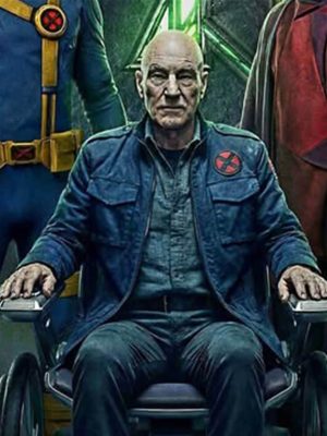 Charles Xavier Avengers: Doomsday 2026 Blue Cotton Jacket
