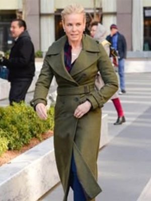 Chelsea Handler Olive Green Trench Coat