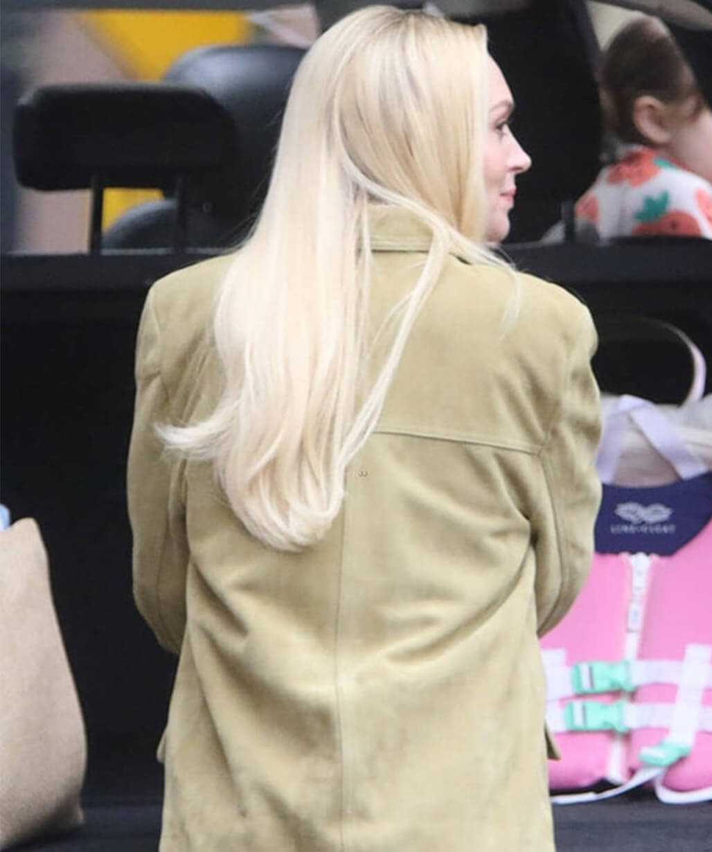 Lindsay Lohan Count My Lies 2026 Suede Blazer