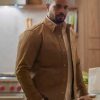 Damon Wayans Shrinking S03 Brown Cotton Jacket