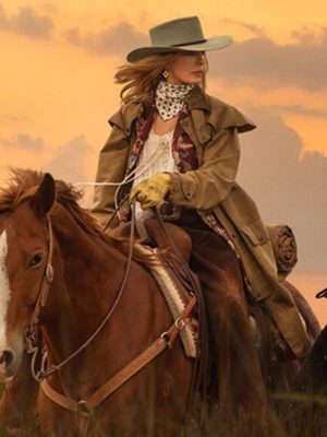 Dutton Ranch 2026 Beth Dutton Brown Long Coat