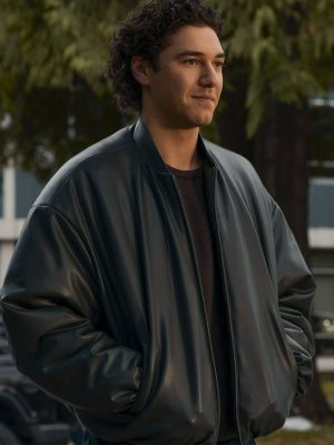 Garrett Graham Off Campus 2026 Leather Bomber Jacket