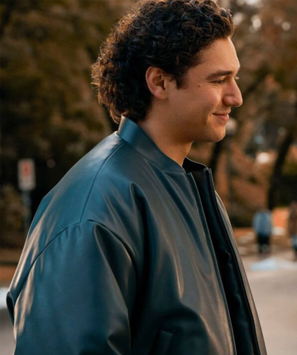 Garrett Graham Off Campus 2026 Leather Bomber Jacket