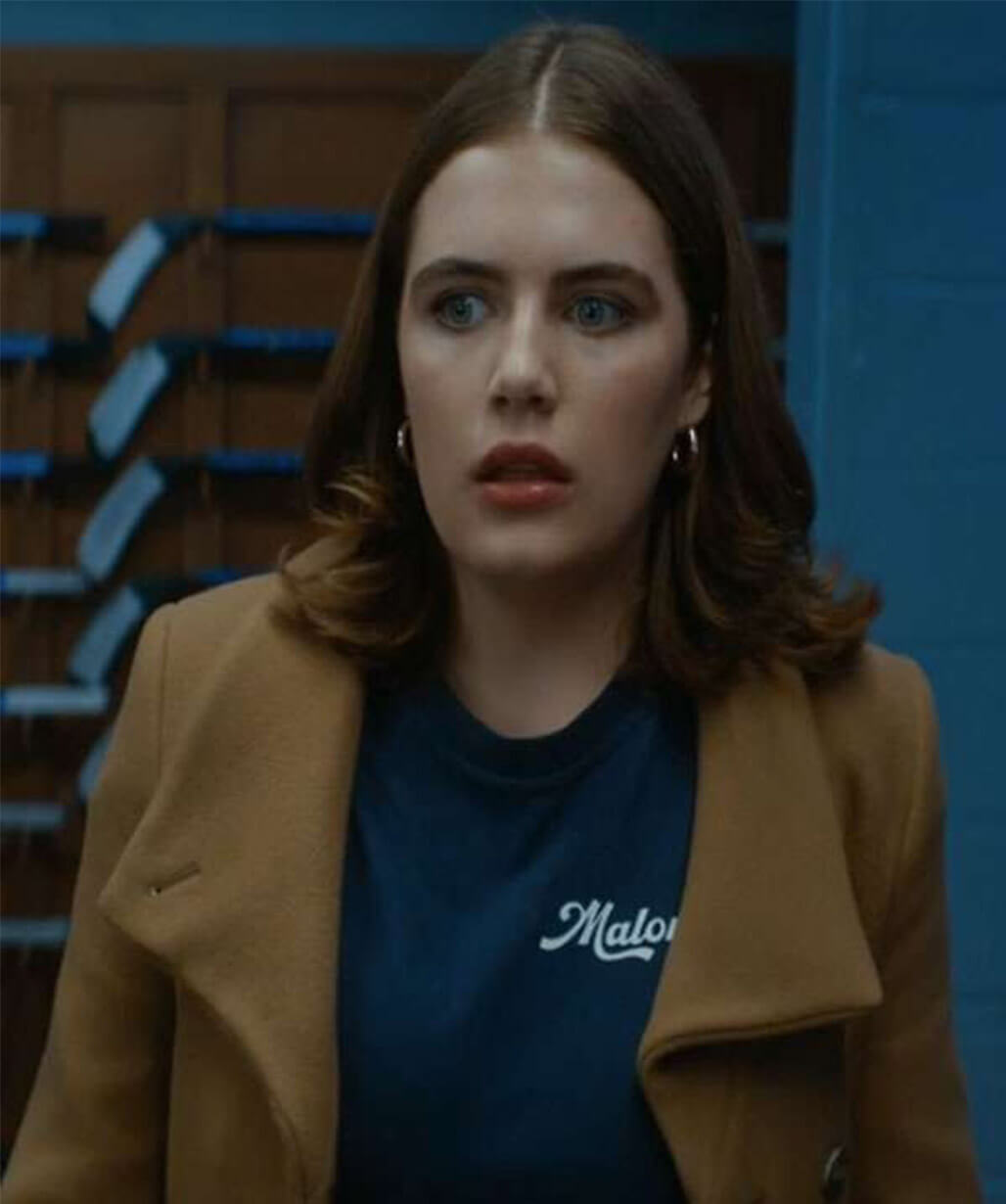 Hannah Wells Off Campus 2026 Brown Wool Coat