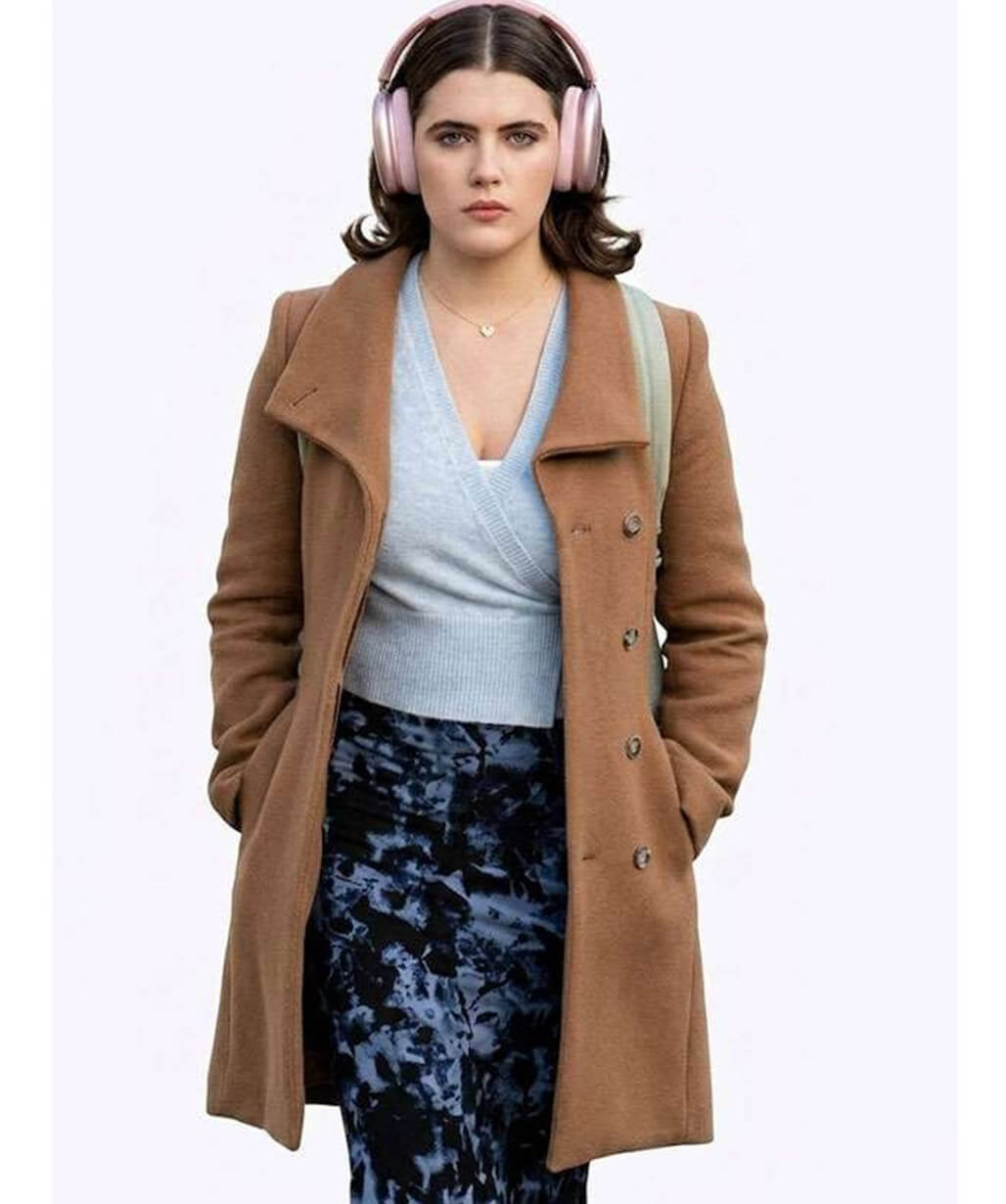 Hannah Wells Off Campus 2026 Brown Wool Coat