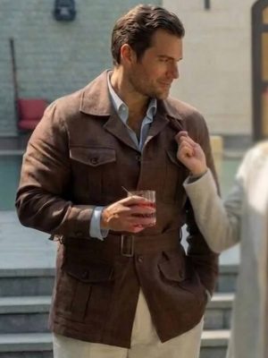 Henry Cavill In the Grey 2026 Brown Jacket