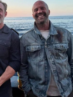 Jason Statham Mutiny 2026 Blue Denim Jacket