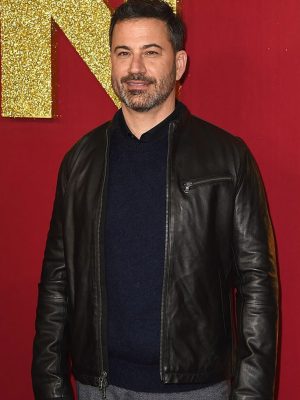 Jimmy Kimmel Black Classic Leather Jacket