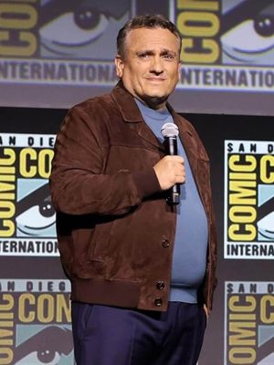 Joe Russo Avengers: Doomsday 2026 Brown Suede Jacket