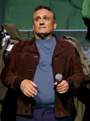 Joe Russo Avengers: Doomsday 2026 Brown Suede Jacket