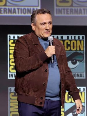 Joe Russo Avengers: Doomsday 2026 Brown Suede Jacket