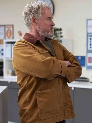 John C. McGinley Scrubs 2026 Brown Cotton Jacket