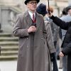 Kennedy 2026 Michael Fassbender Grey Cotton Coat