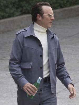 Madden 2026 Christian Bale Grey Cotton Jacket
